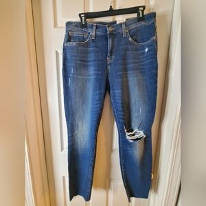 NWT Lucky Brand Womens Size 12/31 27"Inseam Dark Wash Ava Distressed Skinny Jean